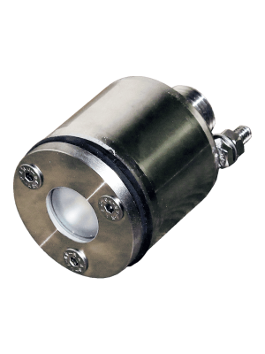 Прожектор светодиод. мини 3 Вт ”Холодный белый” 12 В из нерж. стали с закладной (пленка) (AISI 304)