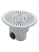 Донный слив D=270 мм 2" ВР (бетон) ABS-пластик